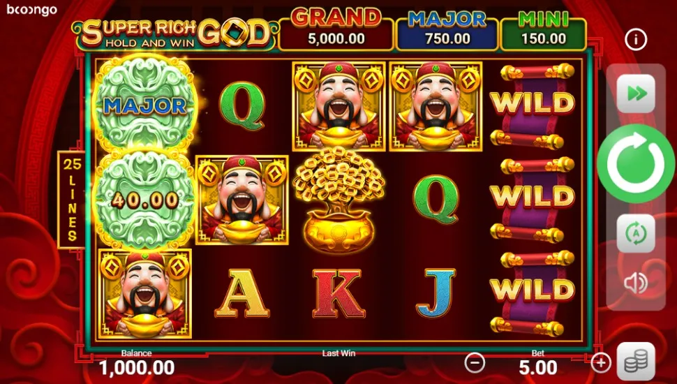 Super Rich God: Hold and Win